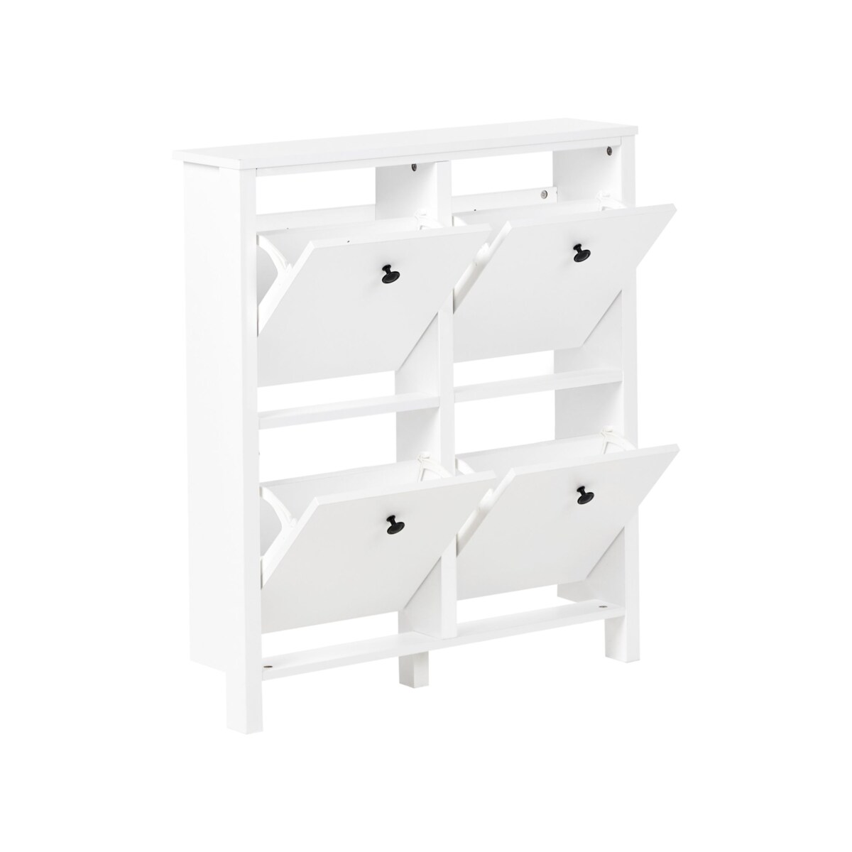 Szafka na buty 4 przegrody biała GIBSON