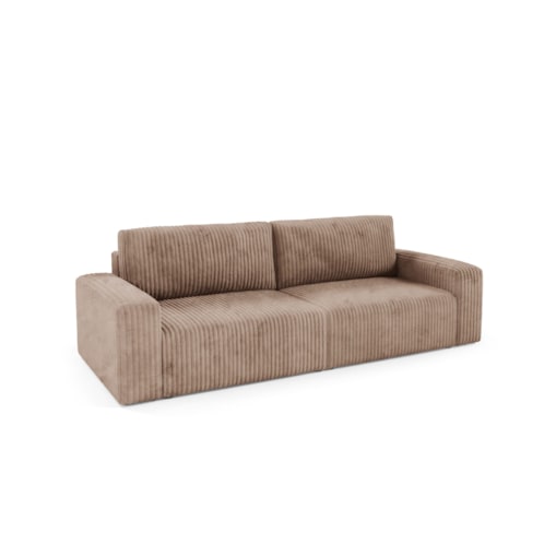 Sofa FANO z bokami funkcja spania sztruks Kolor: TILIA 17