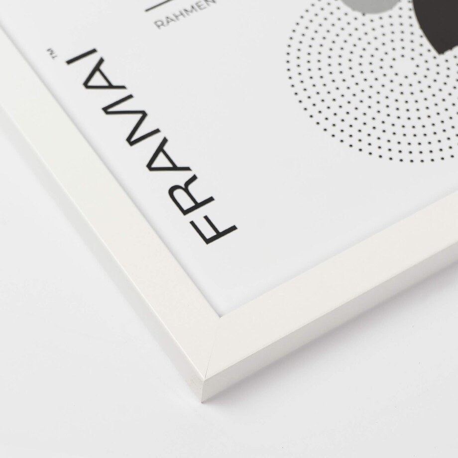 Ramka na zdjęcia 40x50 cm biała rama MDF z plexi do powieszenia pion poziom klasyczna prostokątna ramka FRAMAI®