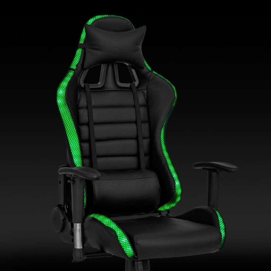 OBROTOWY FOTEL GAMINGOWY RGB