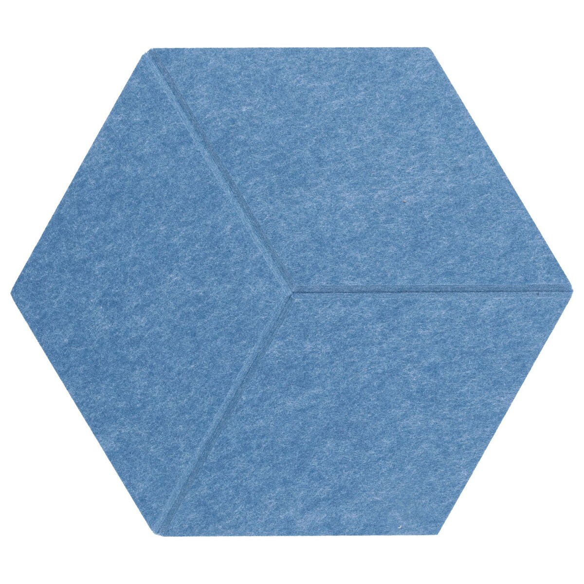 Zestaw 2 szt panel filcowy Felly 40x46 cm płytka heksagon niebieski