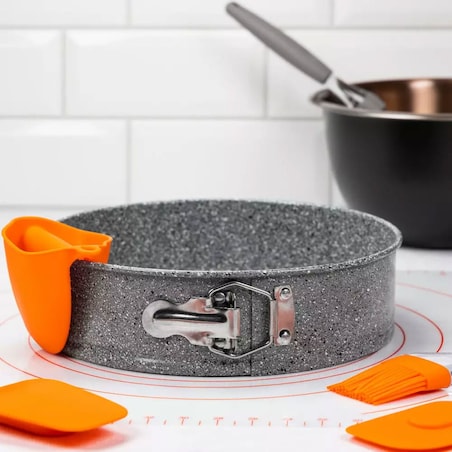 Tortownica blaszana okrągła 26cm Non-stick nieprzywierająca KLAUSBERG