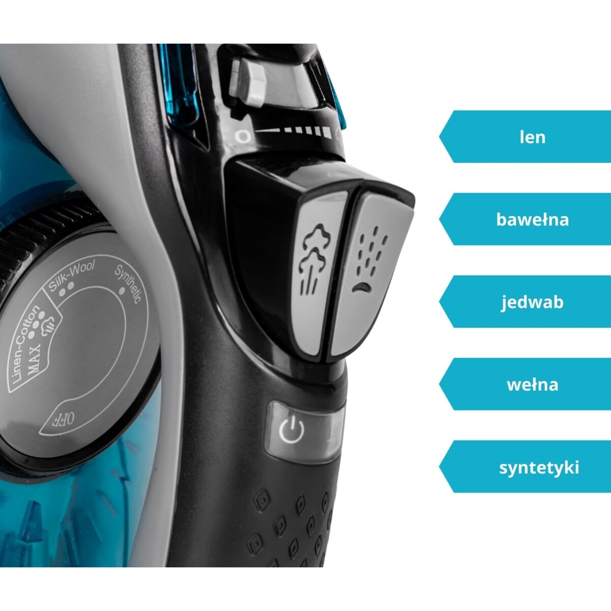 Żelazko parowe ANTI-CALC ANTI-DRIP prasowanie w pionie 2800W KAMILLE