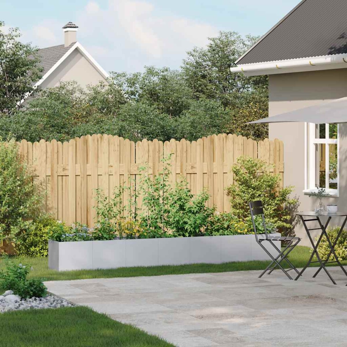 vidaXL Doniczka 280x40x40 cm Stal ocynkowana