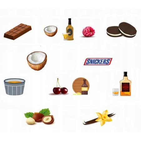 Zestaw prezentowy upominkowy "PANDA LOVE" - 10 smaków kaw deserowych - prezent upominek na walentynki dla chłopaka dziewczyny niej niego żony męża kobiety faceta mężczyzny narzeczonej