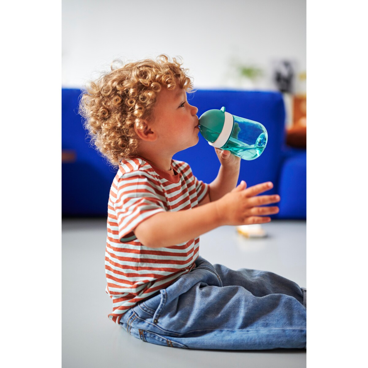 Kubek dziecięcy ze słomką 300ml Mio Deep Turquoise 108013012400