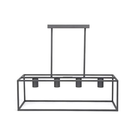 4-punktowa metalowa lampa wisząca z regulowanym drążkiem, e27 40-110 cm