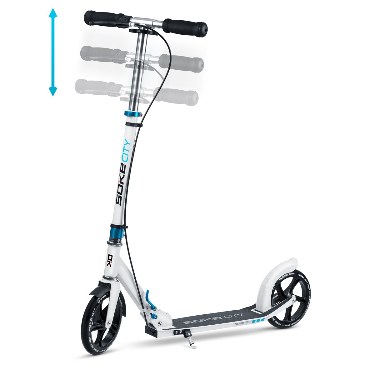 Hulajnoga miejska składana Soke City biała