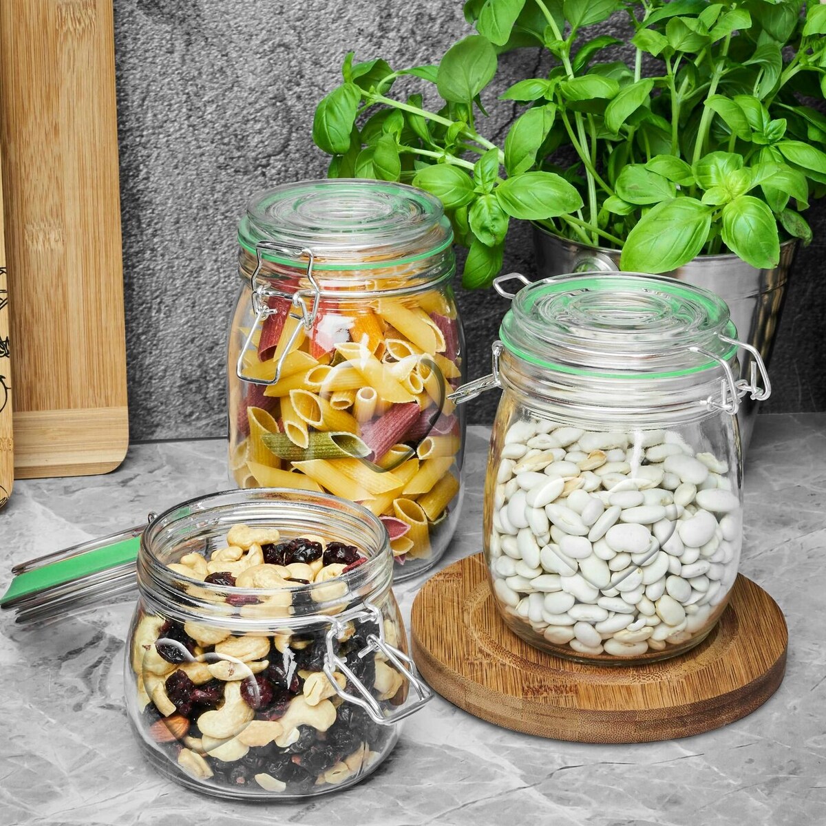 6x SŁOIK POJEMNIK 800 ml z klipsem na weki grzyby bigos jedzenie barszcz