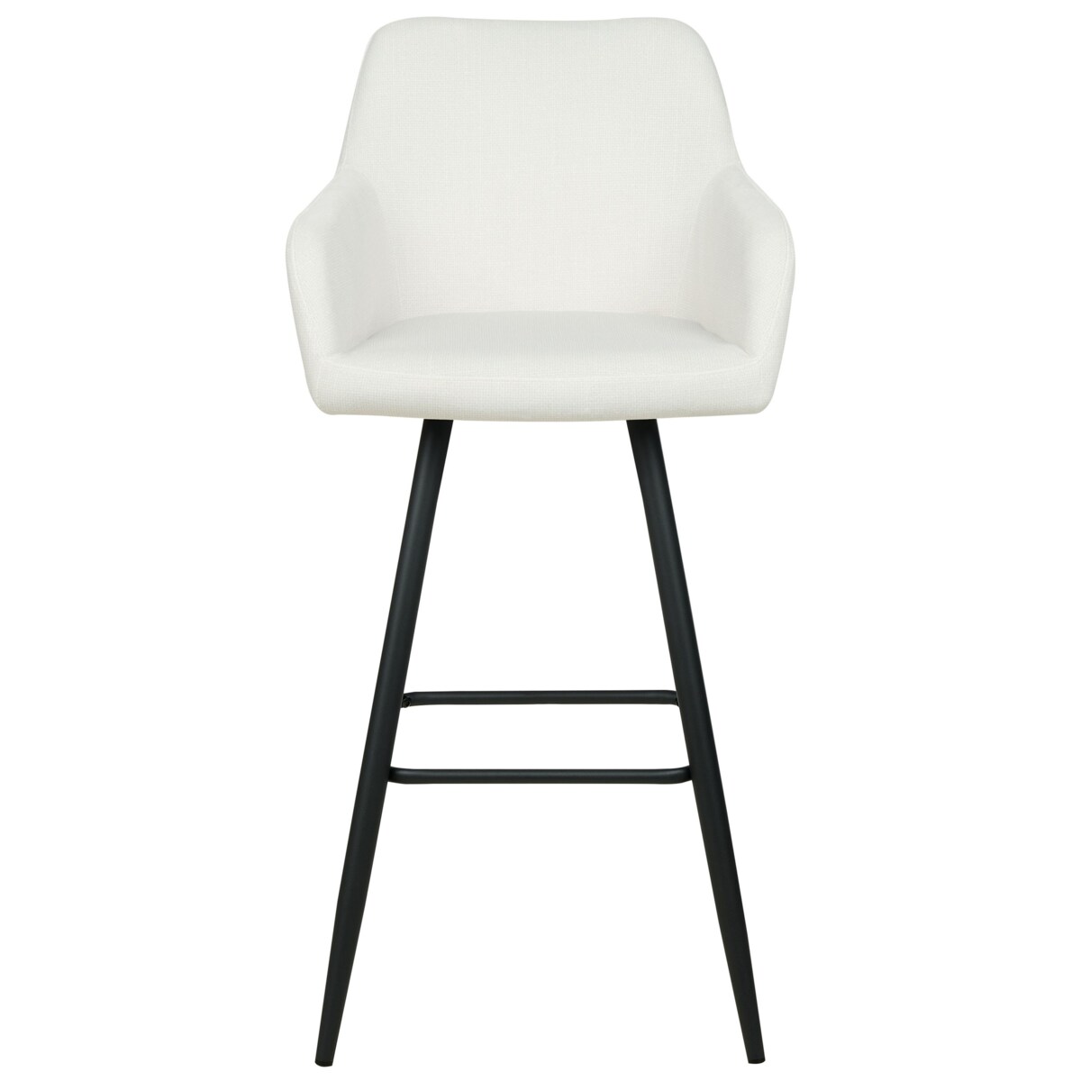 Zestaw 2 krzeseł barowych złamana biel CASMALIA