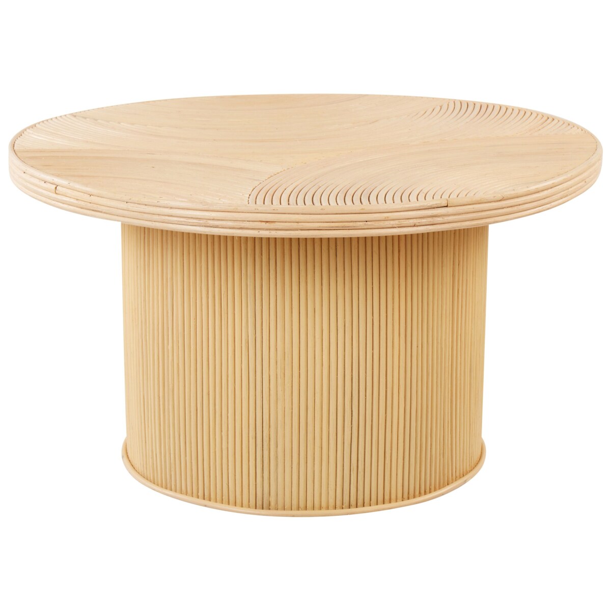 Zestaw 2 stolików kawowych ILIOS Rattan Naturalny