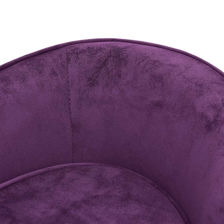 vidaXL Sofa dla psa, burgundowa, 69x49x40 cm, pluszowa