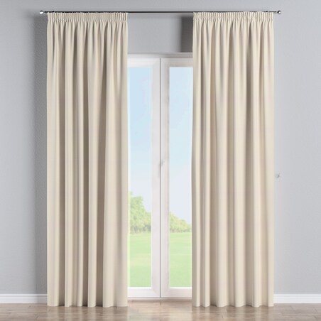 Zasłona na taśmie marszczącej 1 szt. 130x245 jasny beżowy