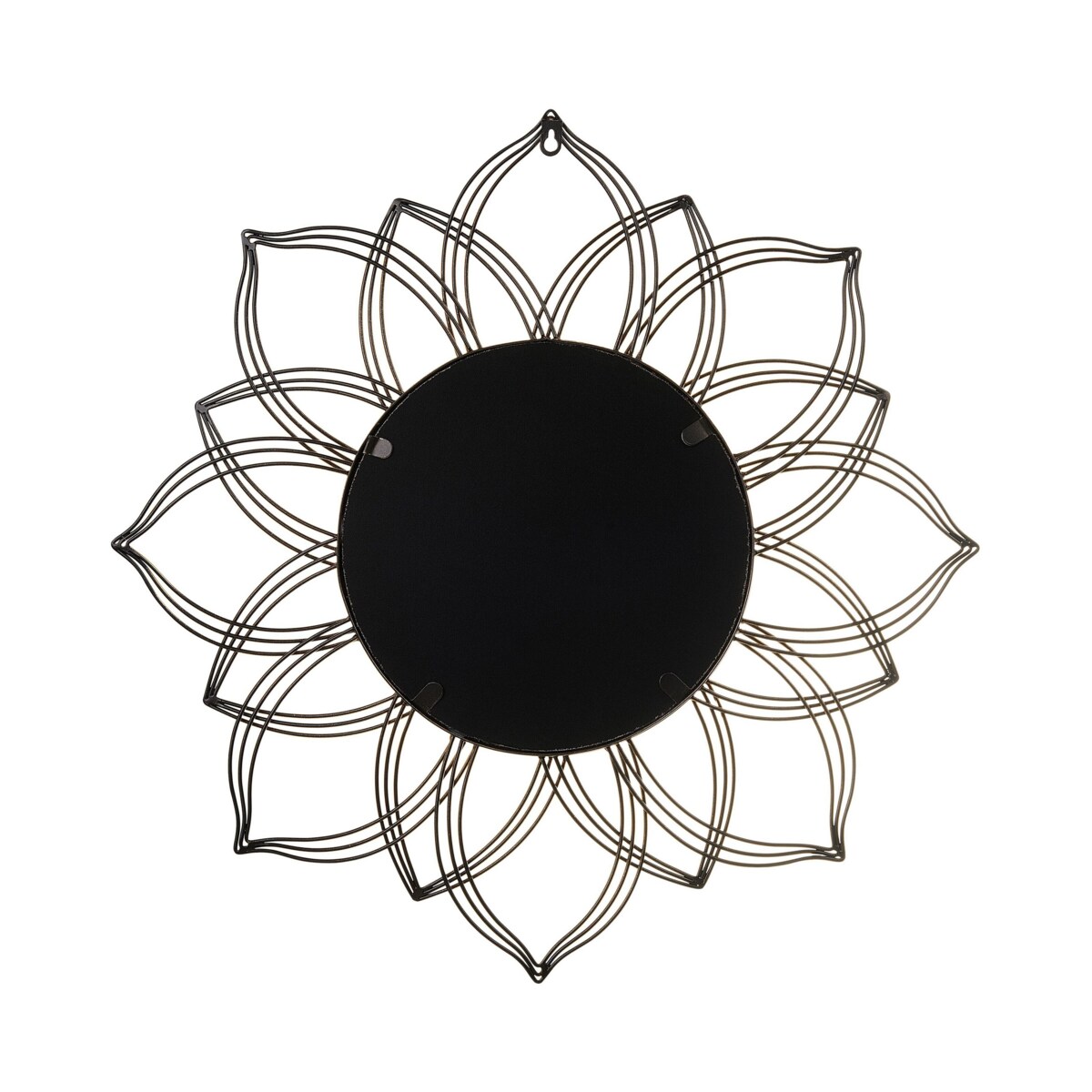 Metalowe lustro ścienne ø 67 cm złote MILLY