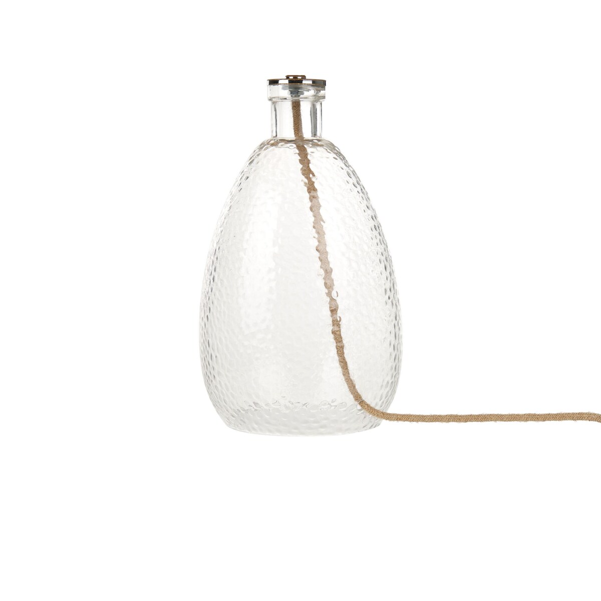 Lampa stołowa szklana transparentna BLANCO