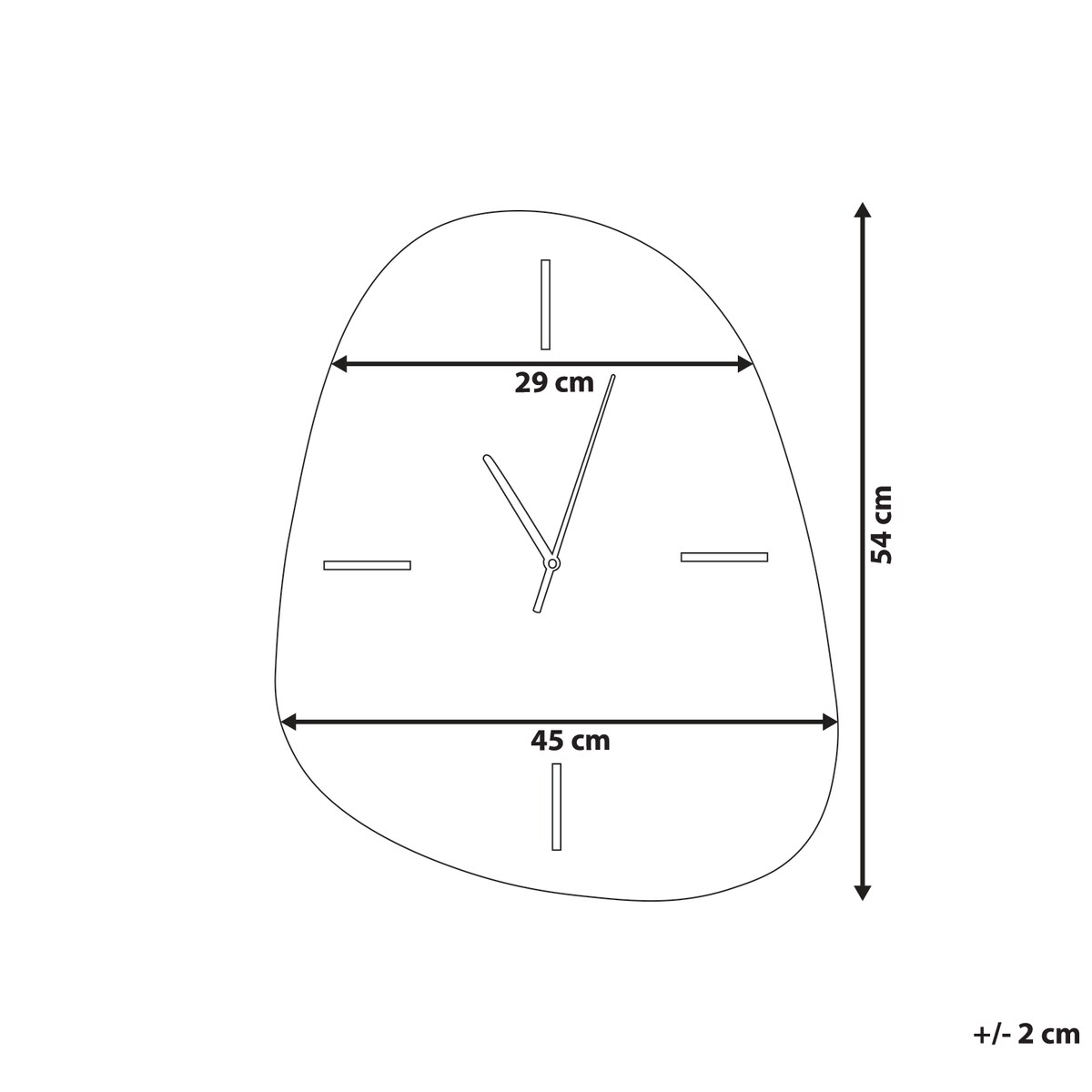 Zegar ścienny ALMANSA 45 cm Srebrny