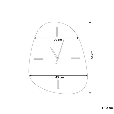Zegar ścienny ALMANSA 45 cm Srebrny