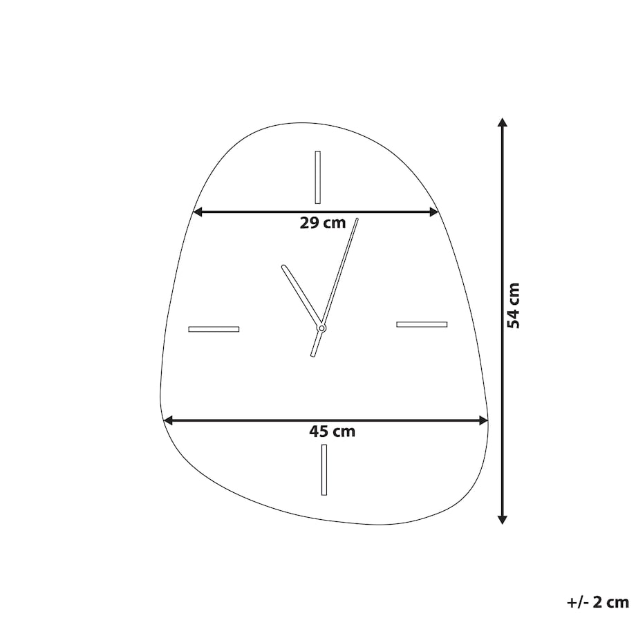 Zegar ścienny ALMANSA 45 cm Srebrny