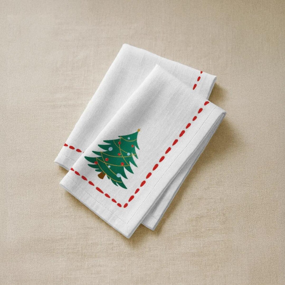 Serwetki świąteczne - Minimalistyczna choinka (2szt.)