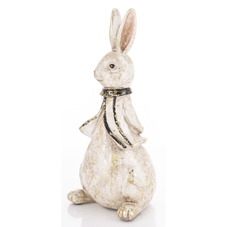 Figurka - królik w serdaczku 22x10x10 cm PAKO