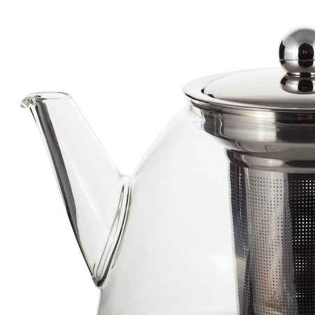 Dzbanek zaparzacz czajnik szklany na gaz duży 1.5L KAMILLE
