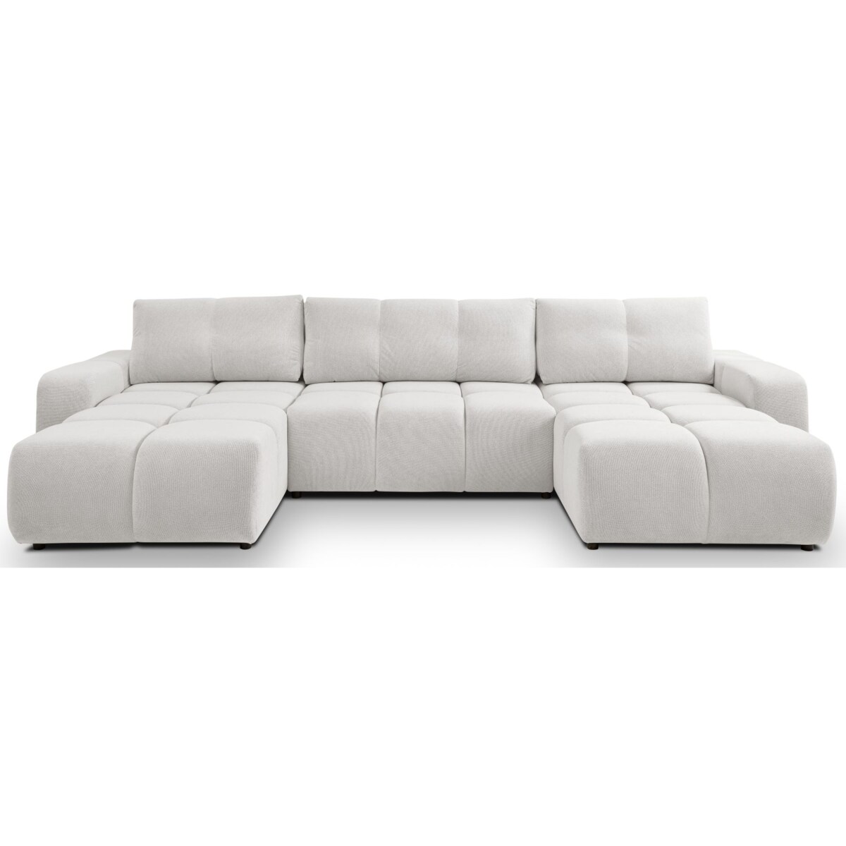 Nowoczesny Narożnik U SOHI z funkcją spania, Curio 80 - Jasny szary