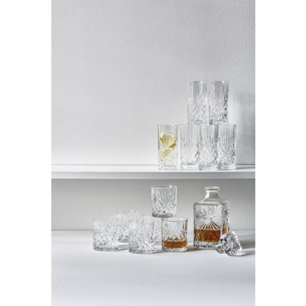 Szklanki do whisky ze szkła kryształowego Melodia 310 ml 6 sztuk 916107