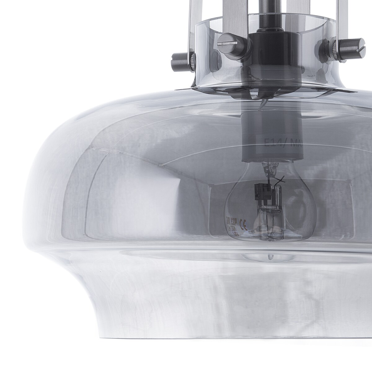 Lampa wisząca WILTZ Szkło Jasnoszary