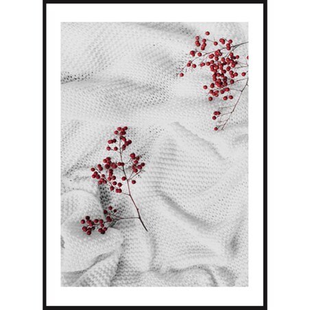 Poster Story, Plakat, Obraz - Delikatne Gałązki Jarzębiny, wymiary 30 x 42 cm