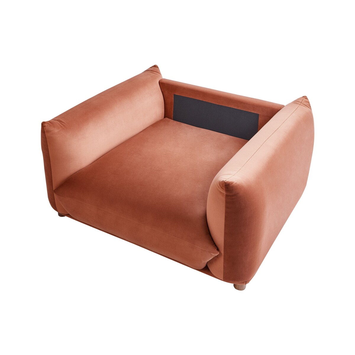 Fotel LUVOS Welur Złoty brąz