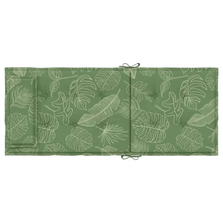 vidaXL Poduszki na krzesła z wysokim oparciem, 4 szt., wzór w liście