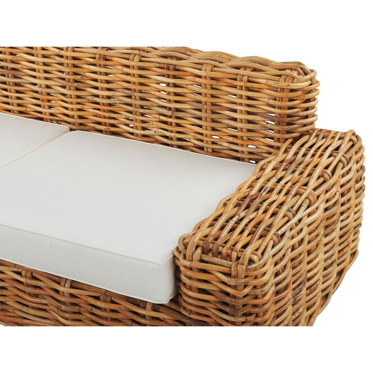 Sofa ogrodowa dla 3 osób FORLI Rattan Naturalny