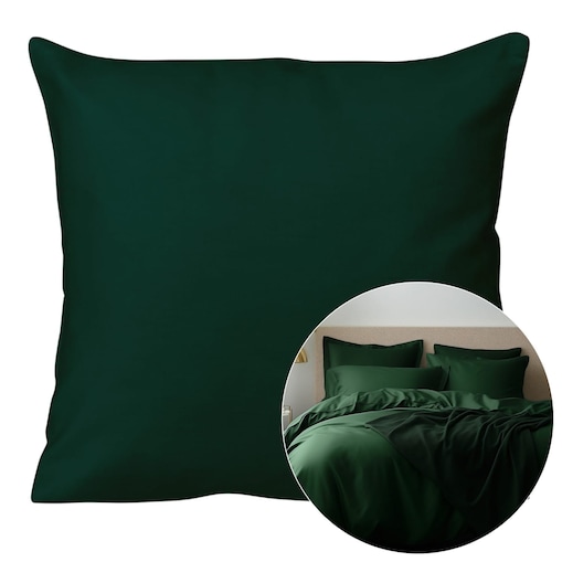 Poszewka satynowa 40x40 kolor butelkowa zieleń