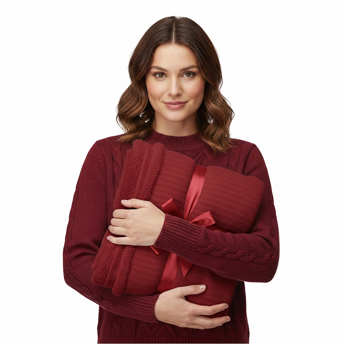 Koc Świąteczny Dekoracyjny Narzuta Na Łóżko 150X125 Cm Ozdoba Ciepły