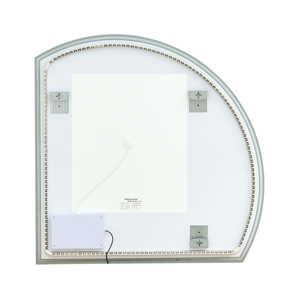 Lustro łazienkowe LED OZENAY 100 cm 100 cm Srebrny