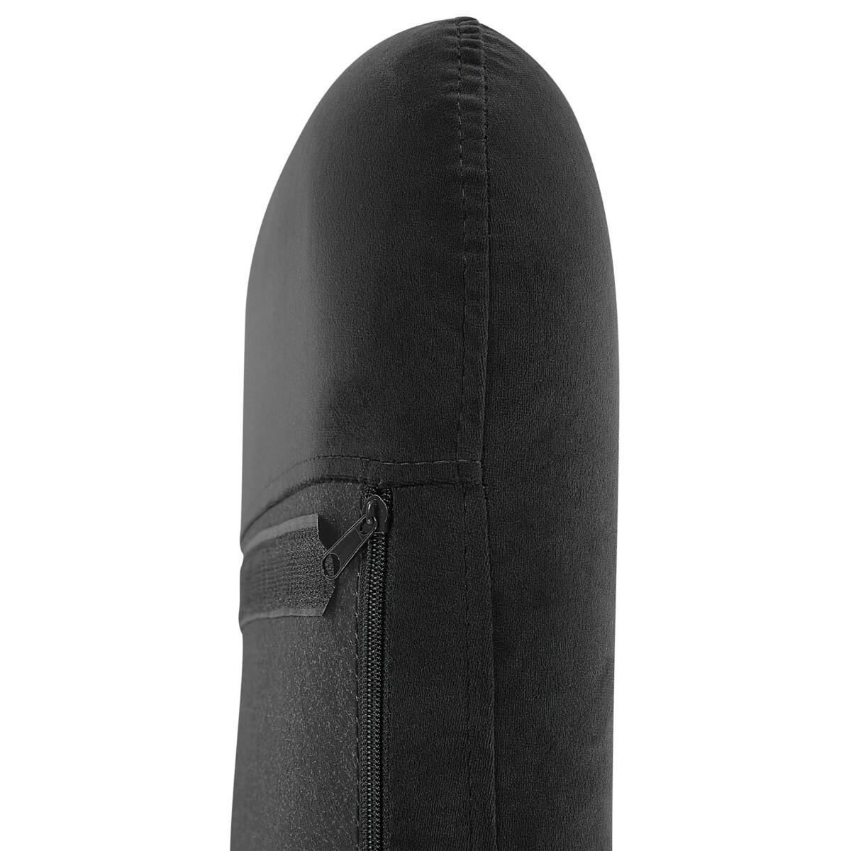 Fotel bujany welurowy czarny ELLAN