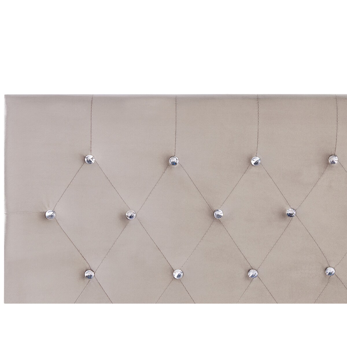 Łóżko z pojemnikiem welurowe 160 x 200 cm beżowoszare AMIENS