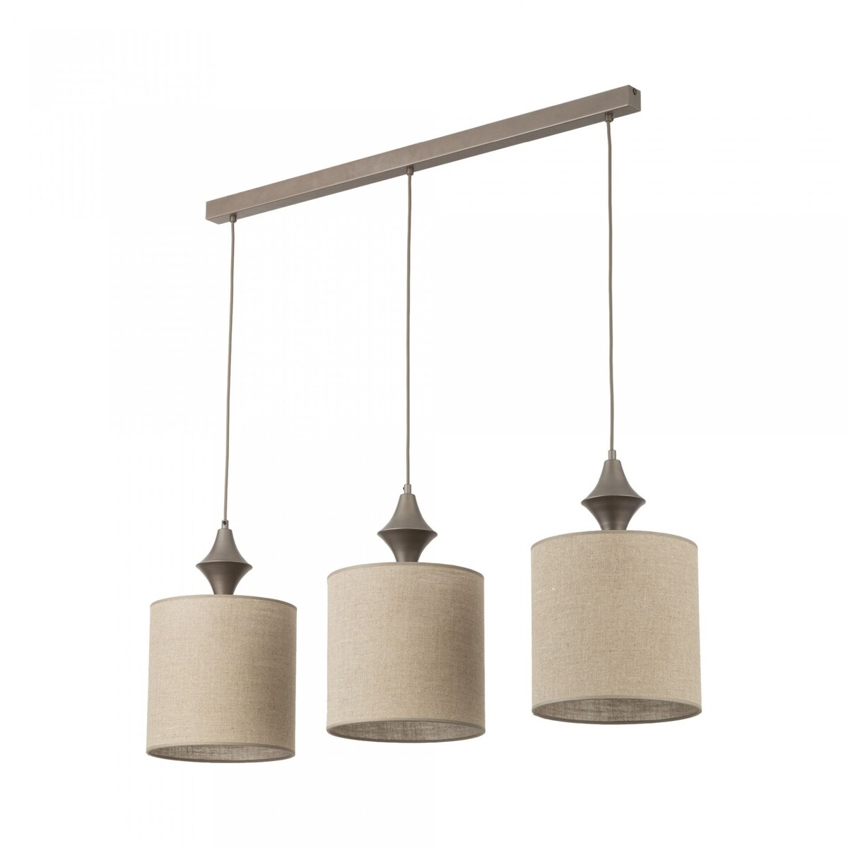 Lampa wisząca TK Lighting AMURA NEW BROWN 11440 3xE27 brązowa regulowana loftowa do salonu, jadalni i kuchni