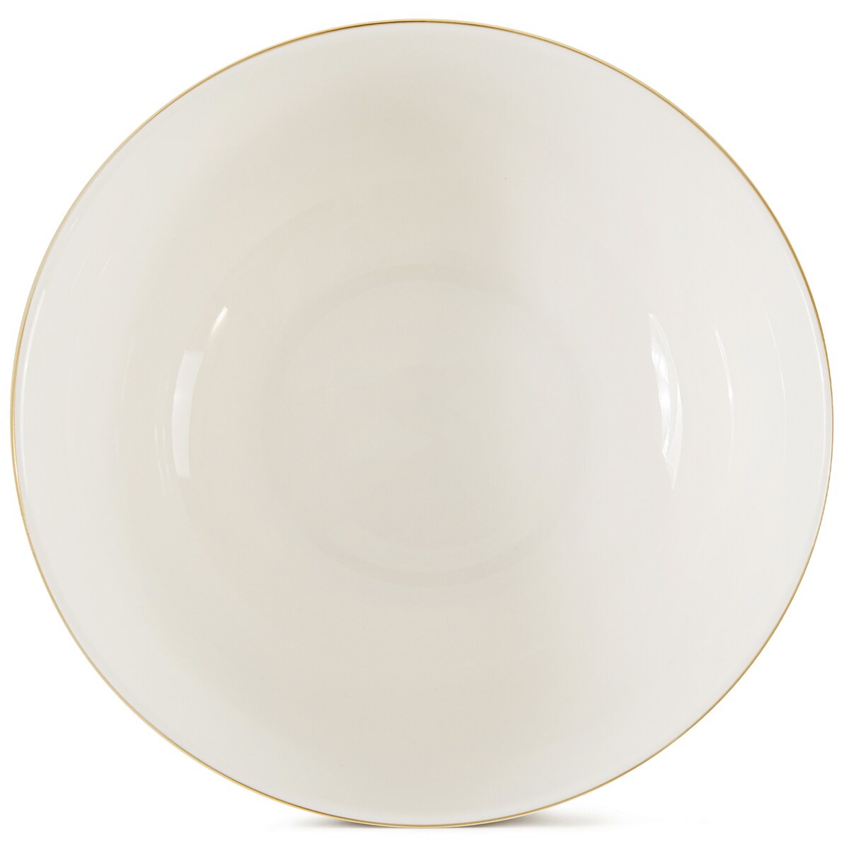 KONSIMO AD BELLA, Miska 6 szt., kolor ecru/złoty