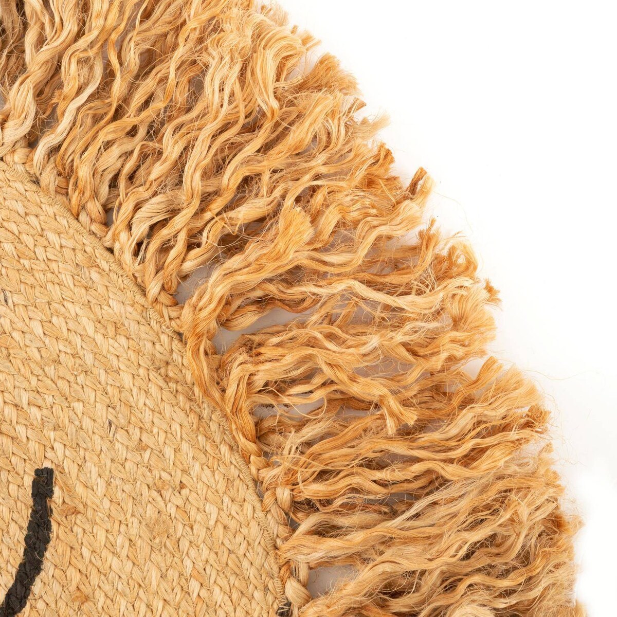 Dywanik do sypialni dziecka jutowy Lew, Ø 90 cm