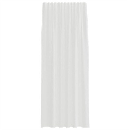vidaXL Zasłony woalowe z kieszeniami na drążek 2 szt. białe