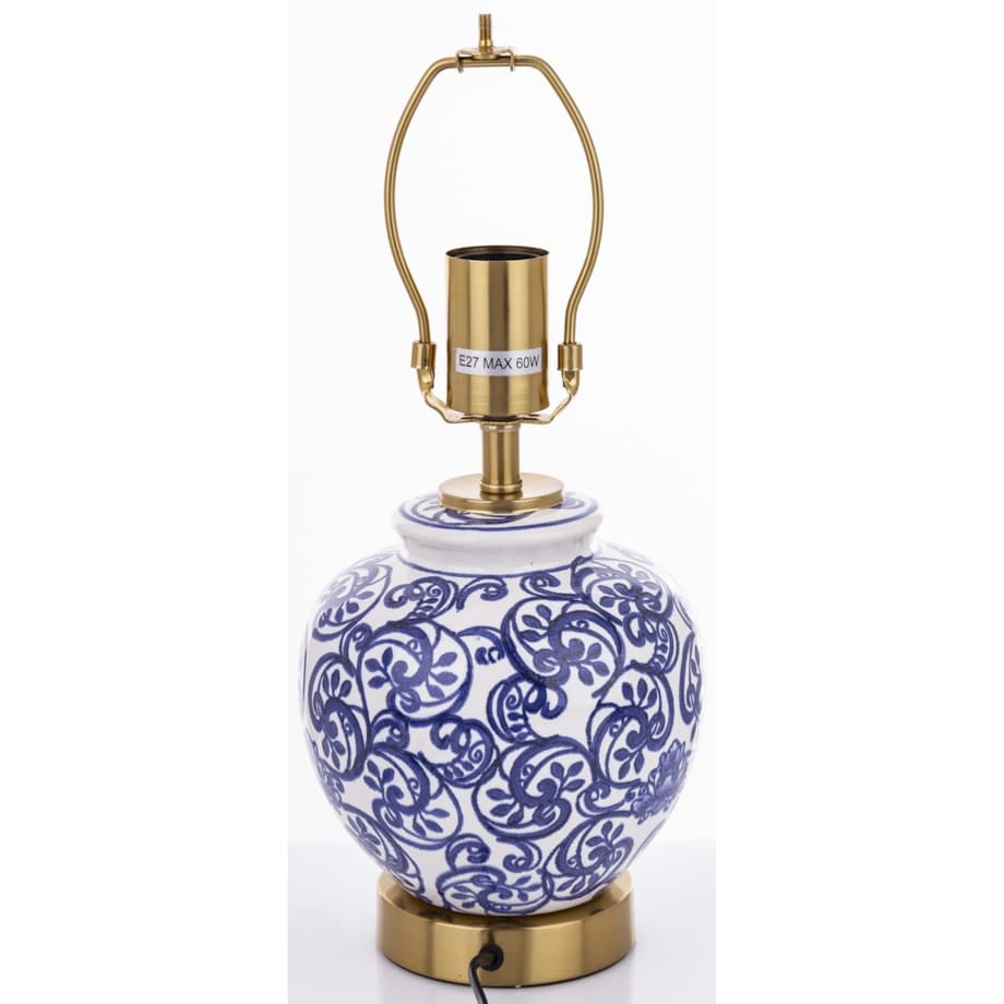 Lampa stołowa ceramiczna z abażurem Ø 26x41 cm DINAH