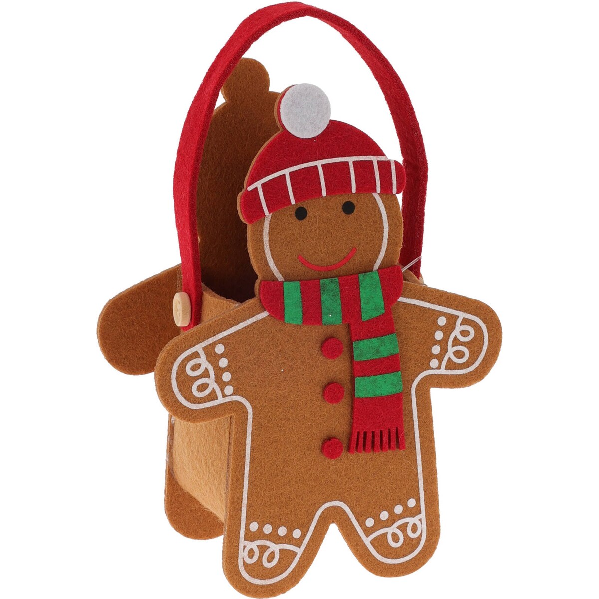 Torba filcowa z bożonarodzeniowym motywem, 13 x 15,5 cm