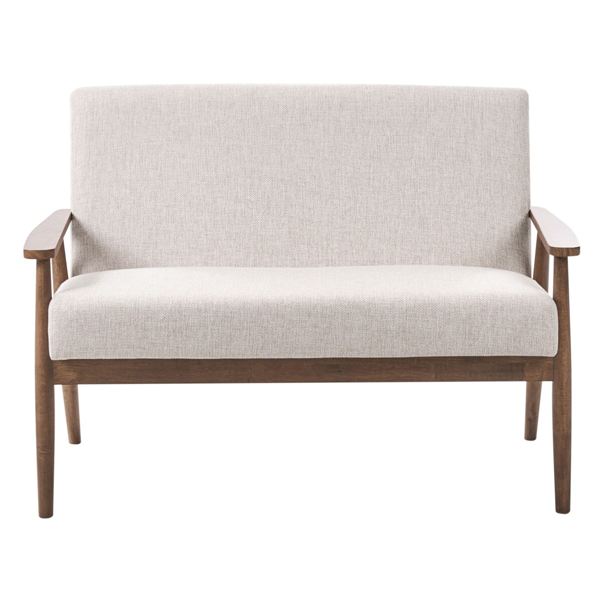 Sofa dla 2 osób ESRUM Ciemny brąz/ beżowy