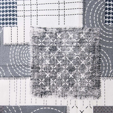 Pościel flanelowa 180x200 Ardela Grey kratka szara, Flanelove