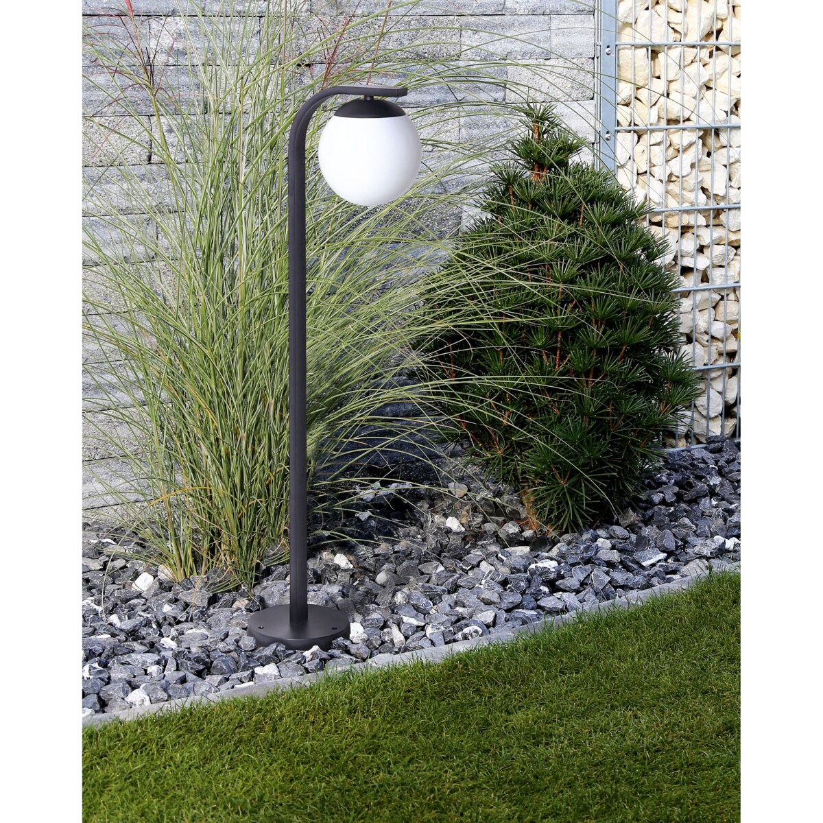 Stojąca lampa ogrodowa 105 cm czarna KULSI