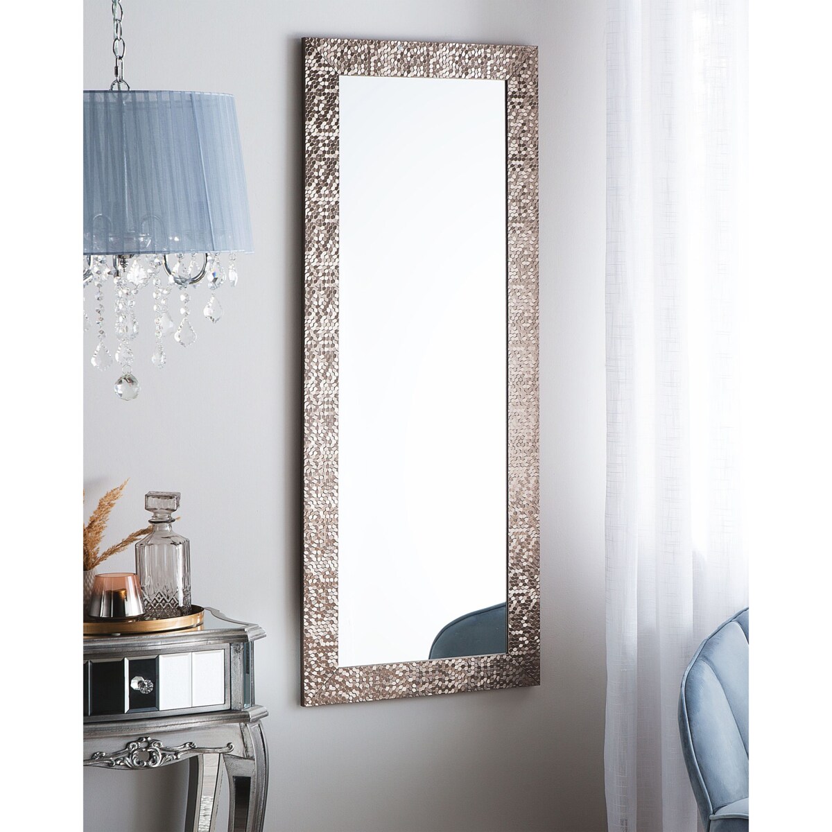 Lustro ścienne MARANS 50 cm 130 cm Brązowy