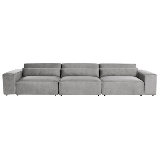 Sofa modułowa 3-osobowa szara HELLNAR