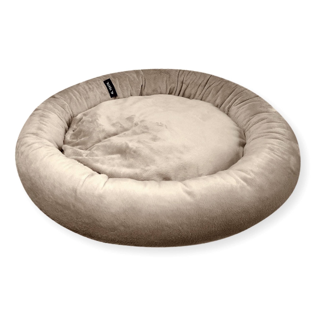 Pluszowe legowisko dla psa lub kota BUZZY, 75x65 cm, Brąz