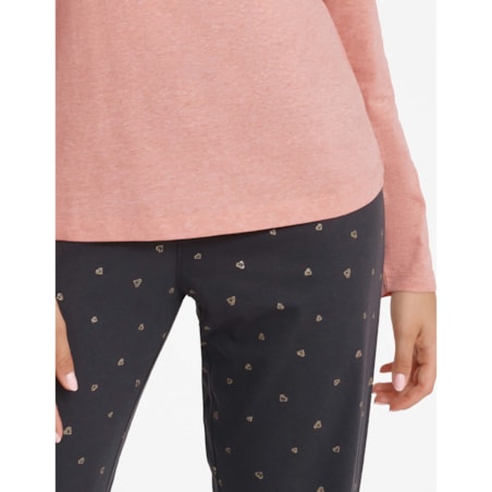 Piżama Glam 40936-39X Różowo-Szary Różowo-Szary, XL